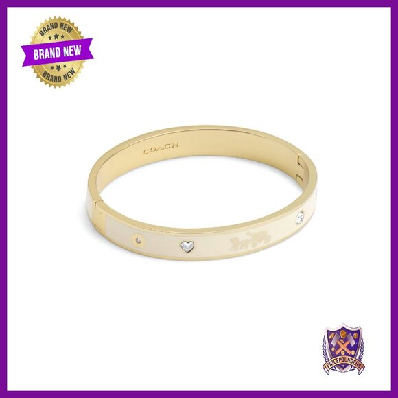 Signature Bangle Bracelet with Horse & Carriage Motif 7